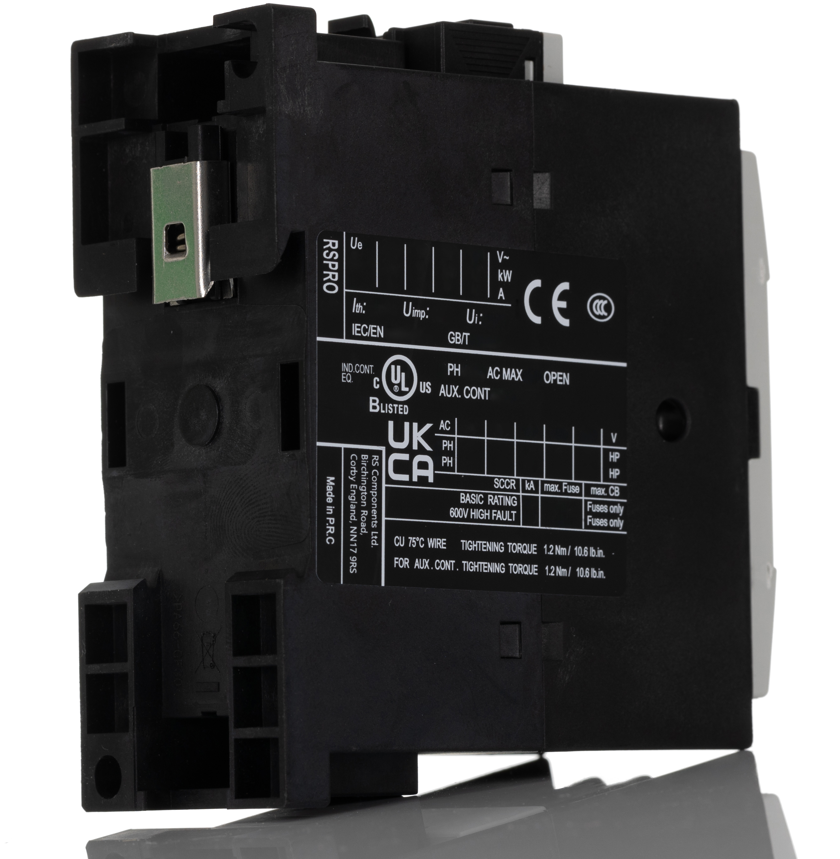 RS PRO Contactor, 24 V dc Coil, 1-Pole, 4 A 24 V, 4 NO, 500V