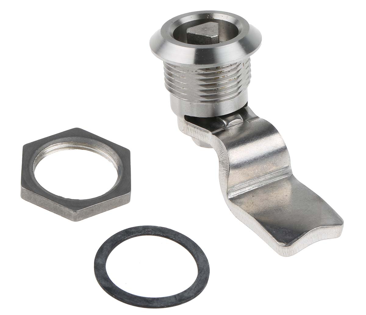 Steinbach & Vollman Stainless Steel Triangular Lock, 32mm Panel-to-Tongue, 20.2 x 22.2mm Cutout, Key Unlock