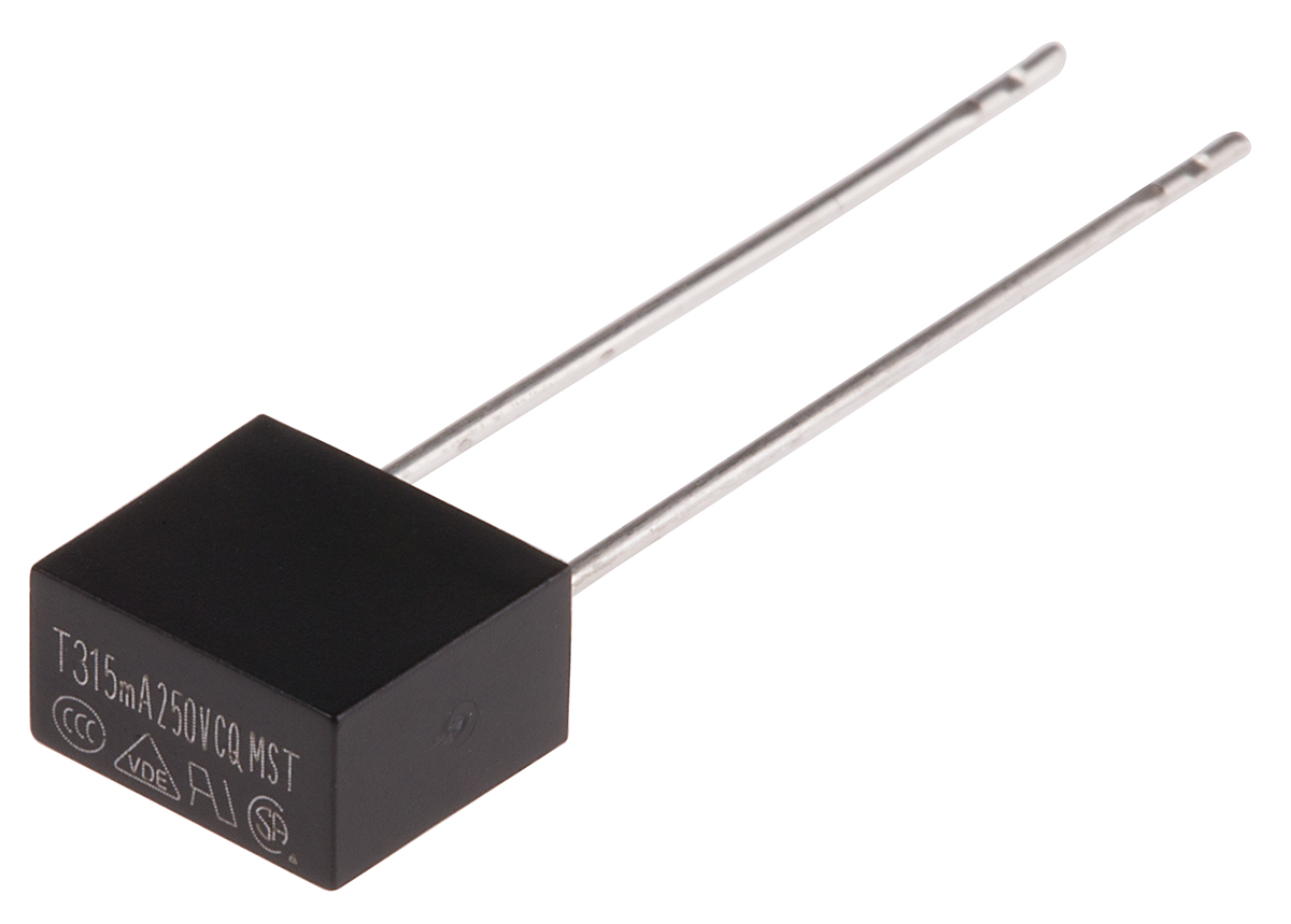 RS PRO PC Board Non Resettable Fuse, Radial 315mA, 250V ac