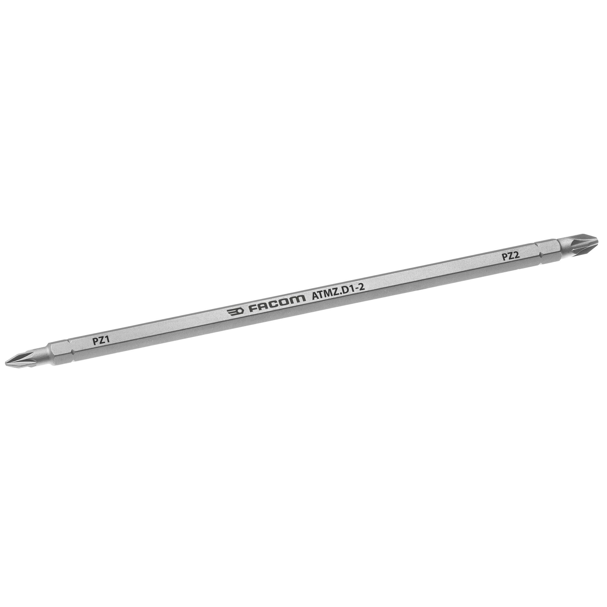 Facom Pozidriv Reversible Screwdriver Blade, PZ1, PZ2 Tip