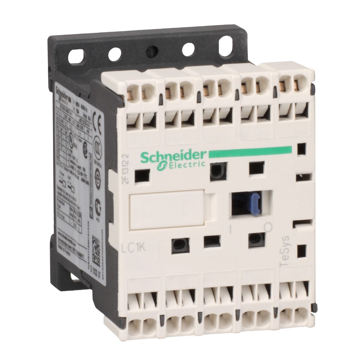 Schneider Electric TeSys K LC1K Contactor, 230 V Coil, 3-Pole, 6 A, 1 NO + 1 NC