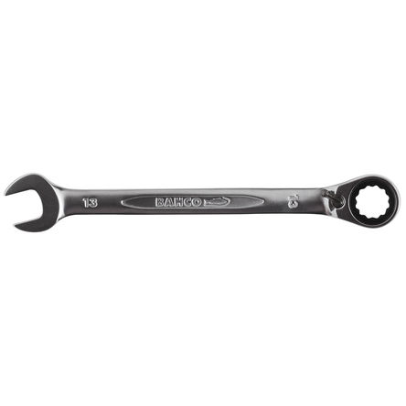 Bahco 1RM Series Ratchet Spanner, 27mm, Metric, Double Ended, 359 mm Overall