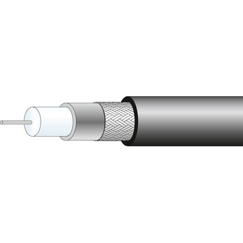 Huber+Suhner, 100 m, RG58 Coaxial, Unterminated 75 Ω
