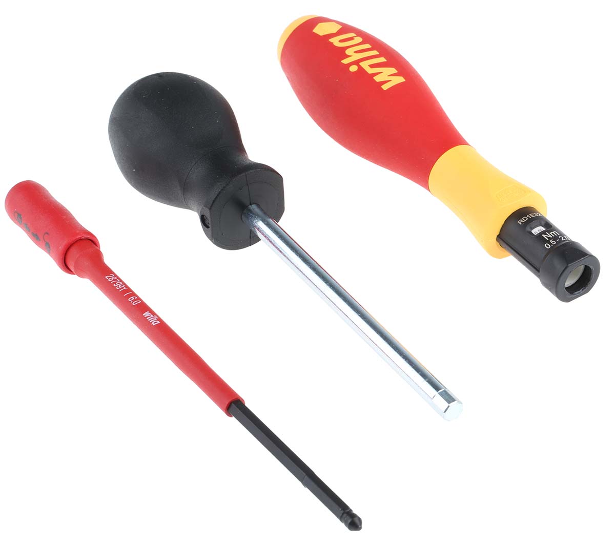 Wiha Adjustable VDE Hex Torque Screwdriver, 0.5 → 2Nm, 3.8 mm Drive, ±6 % Accuracy