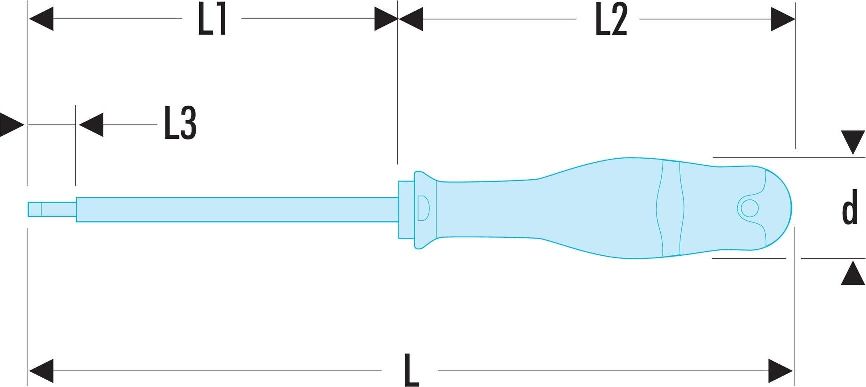 Facom Slotted Insulated Screwdriver, 6.5 mm Tip, 150 mm Blade, VDE/1000V, 270 mm Overall