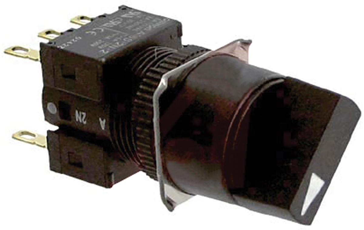 Omron Selector Switch - (DPDT) 16mm Cutout Diameter 2 Positions