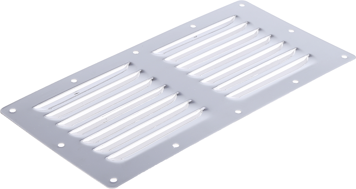 RS PRO Stainless Steel Louvred Panel, 230 x 115 x 0.7mm