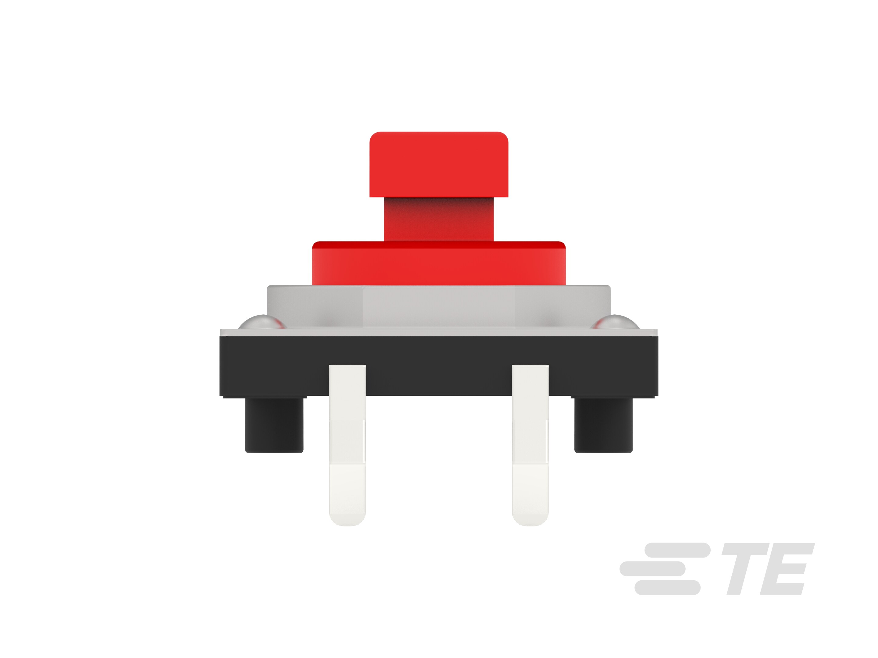 TE Connectivity Red Cap Tactile Switch, SPST 50mA 3mm Through Hole