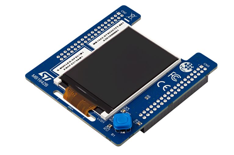 STMicroelectronics X-NUCLEO-GFX01M2, 2.2in LCD Expansion Board With Graphic User Interface (GUI) for STM32 Nucleo-64