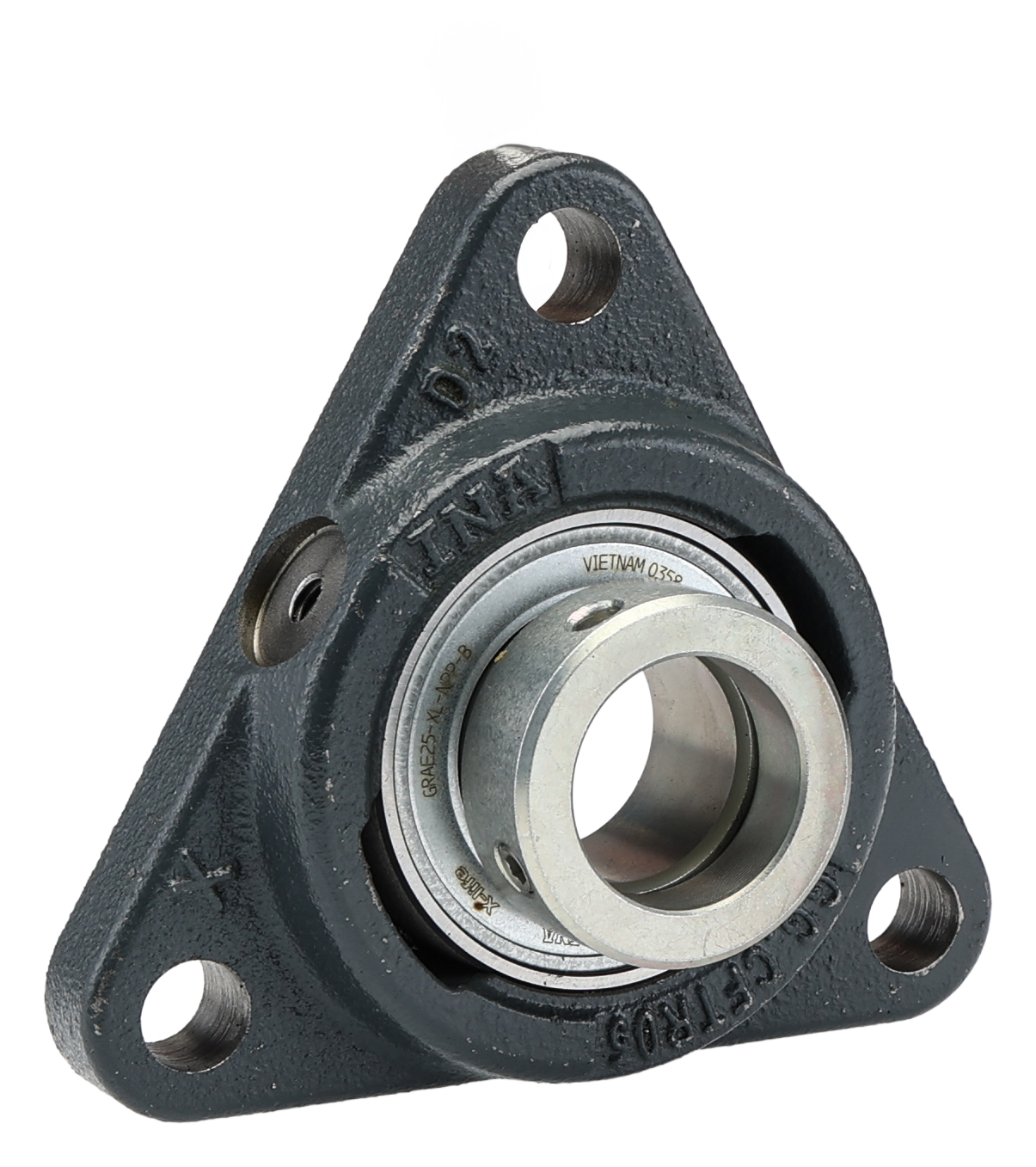 3 Hole Flange Bearing Unit, PCFTR25-XL, 25mm ID