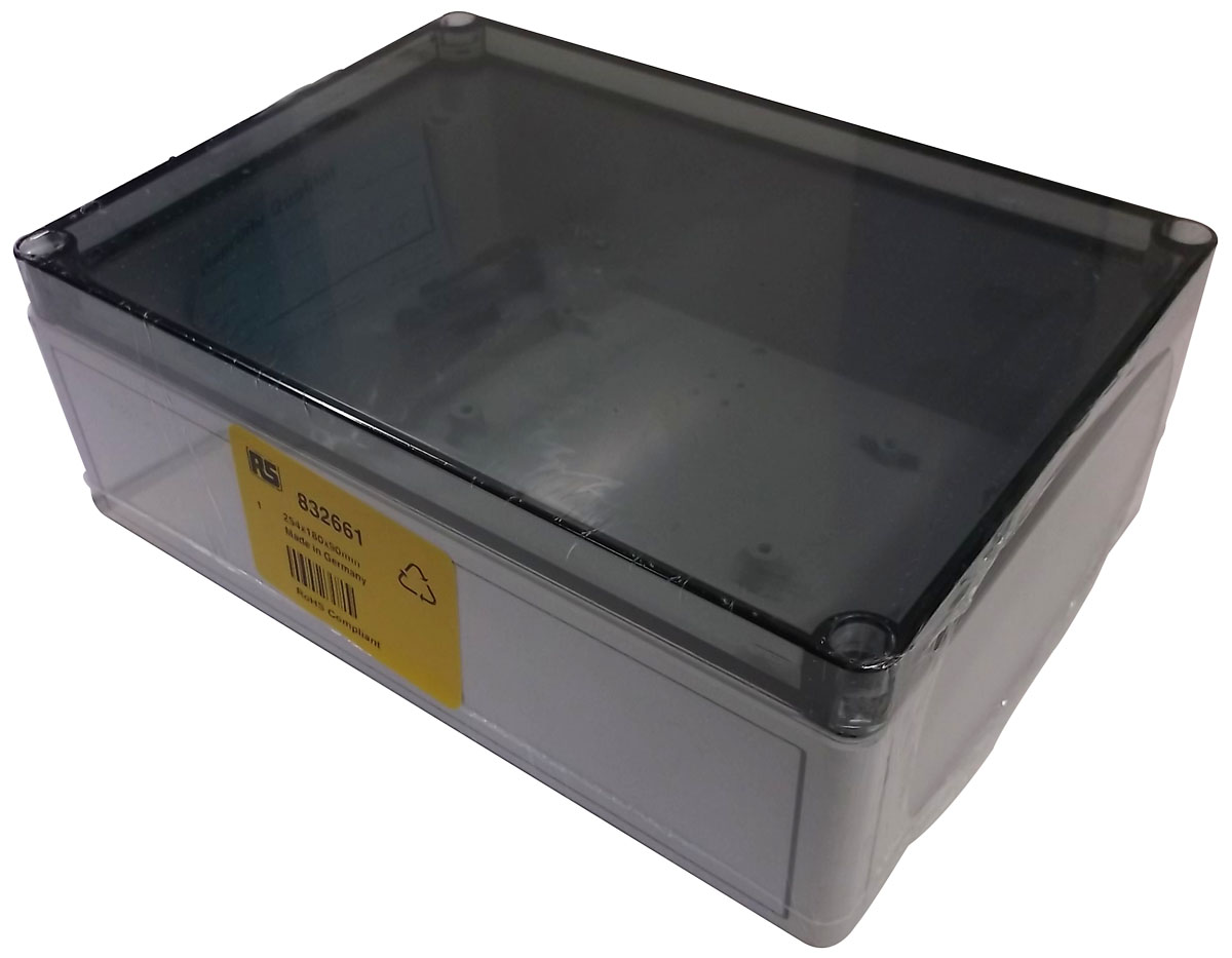 Spelsberg TK PC Series Grey Polycarbonate Enclosure, IP66, Transparent Lid, 254 x 180 x 90mm
