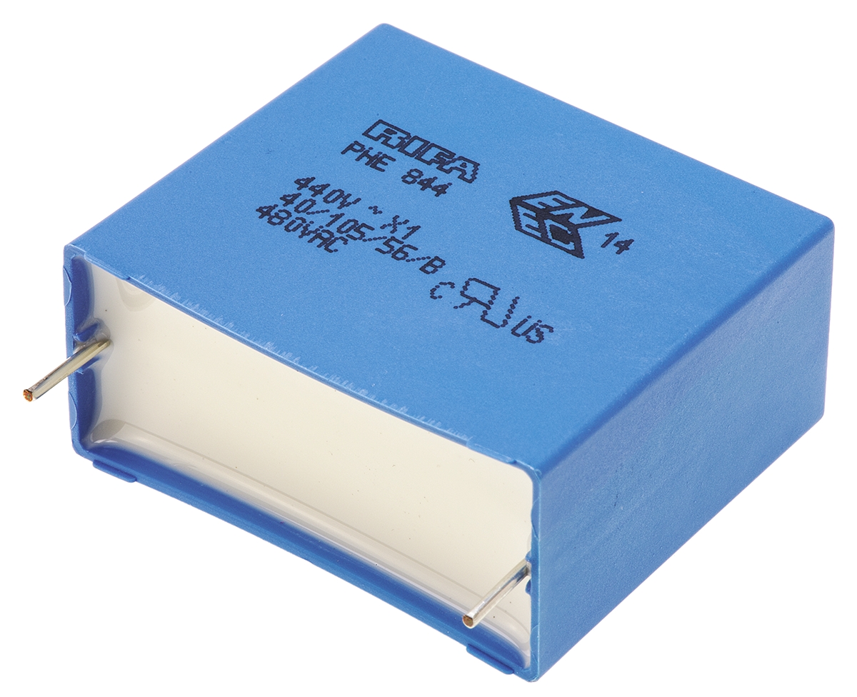 KEMET PHE844 Metallised Polypropylene Film Capacitor, 440 V ac, 480 V ac, ±20%, 1.5μF, Through Hole