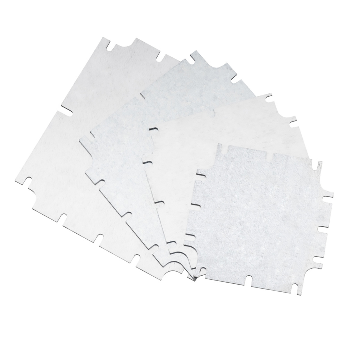 RS PRO Galvanised Steel Mounting Plate, 2mm H, 266.4mm W, 176mm L for Use with RS PRO 1862265 and RS PRO 1862266