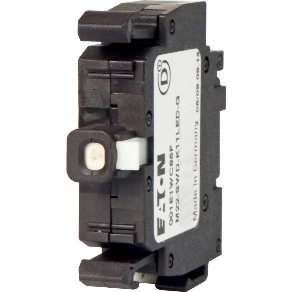 Eaton RMQ Titan M22 Series Contact & Light Block, Green Light, 1CO