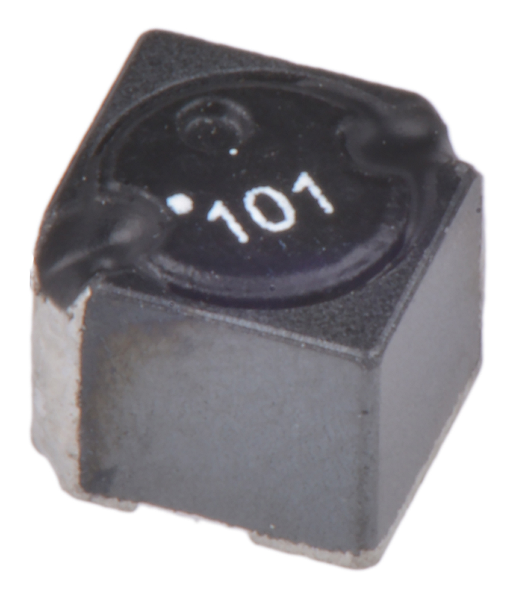 Wurth Elektronik, WE-SPC, 4838 Yes Wirewound Surface Mount Inductor with a Ferrite Core, 100 μH Wirewound ±20 % 520 mA
