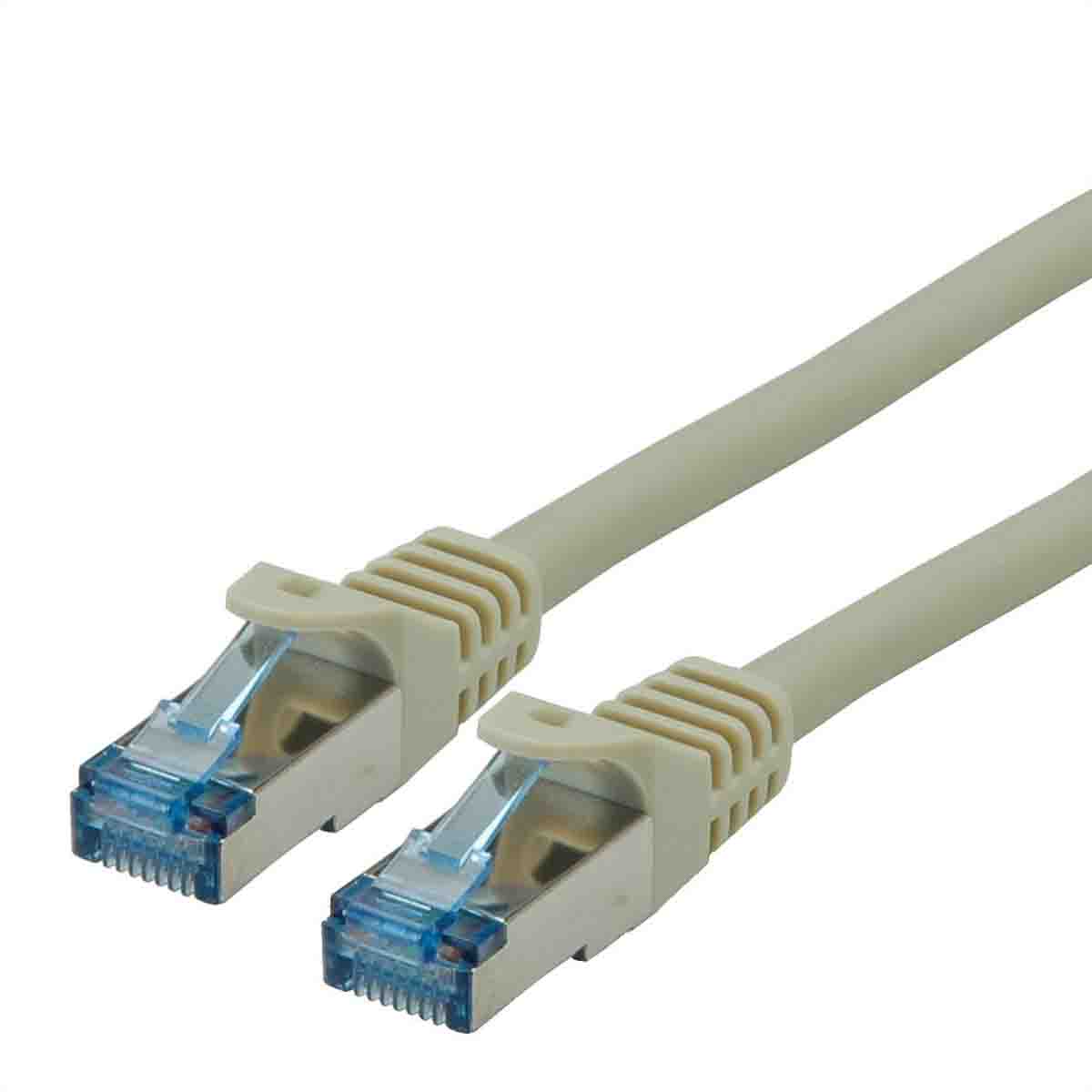 Roline, 20m Cat6a, Grey RJ45 to Male RJ45 Male, S/FTP Shielded, Terminated LSZH Sheath