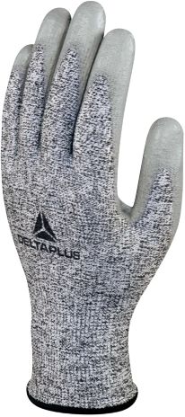 Delta Plus VENICUTD08 Blue, White Polyurethane Work Gloves, Size 11, Polyurethane Coating