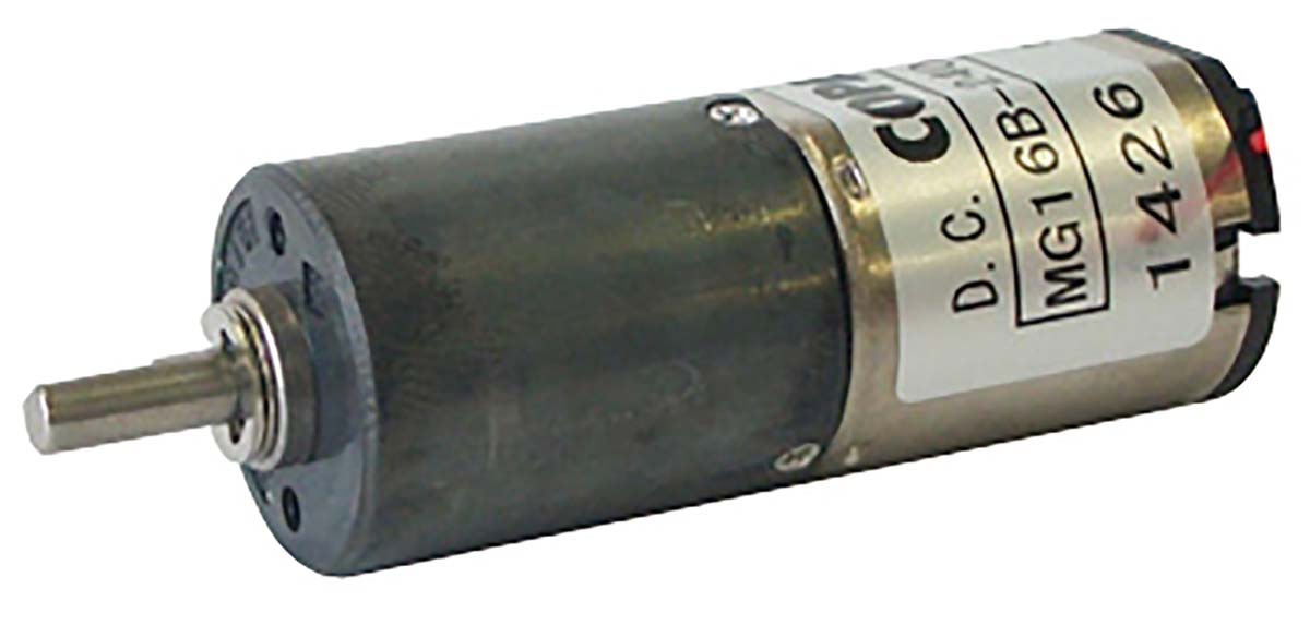 Nidec Components Brushed Geared DC Geared Motor, 6 V dc, 0.16 Nm, 34 rpm, 3mm Shaft Diameter