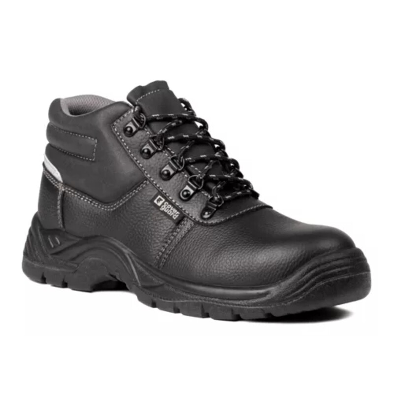 Coverguard 9AGH010 Black Steel Toe Capped Unisex Safety Shoe, UK 1, EU 34