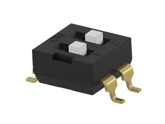 TE Connectivity 2 Way Surface Mount DIP Switch SPST, Extended Actuator