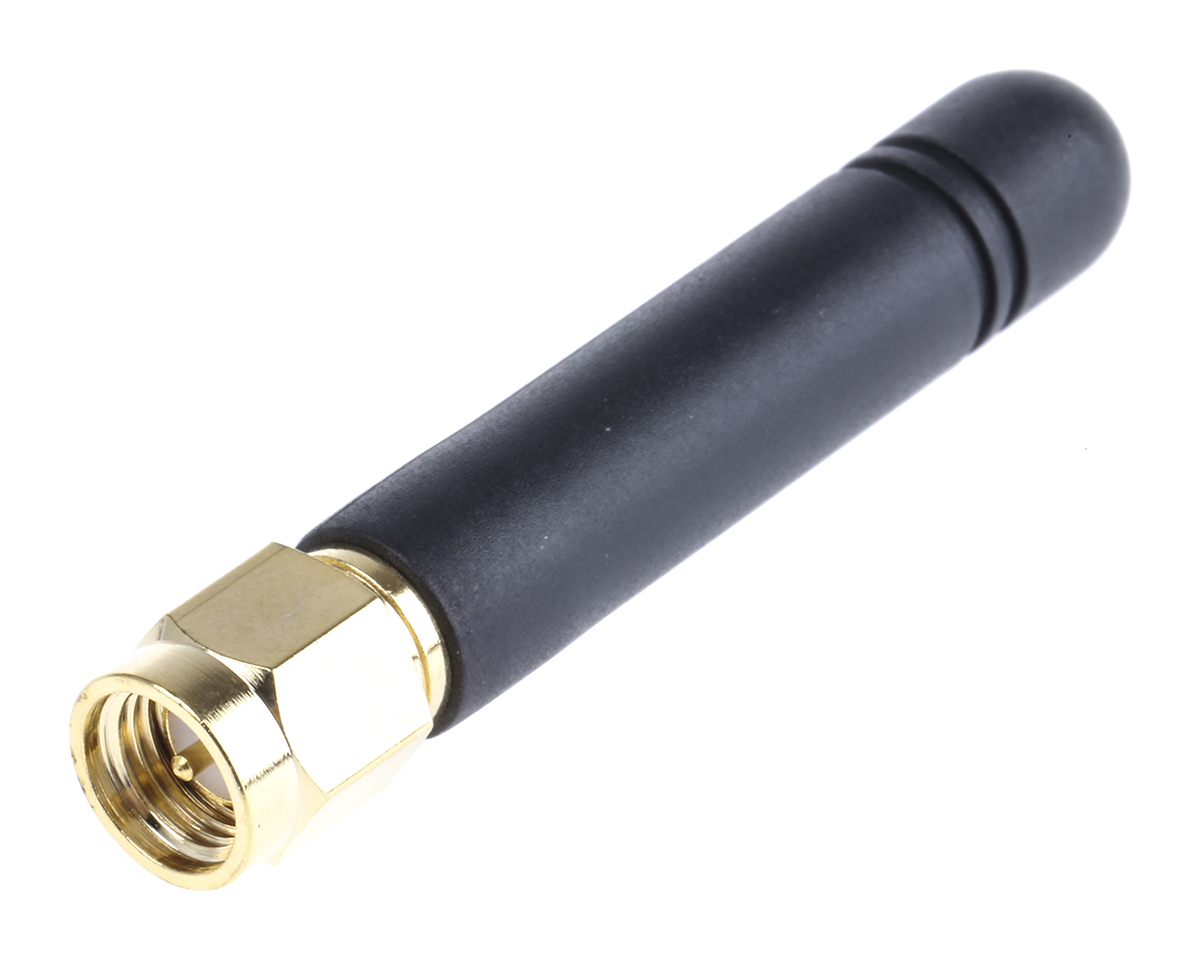 RF Solutions ANT-STUB-433SM Stubby Antenna with SMA Connector, ISM Band, UHF RFID