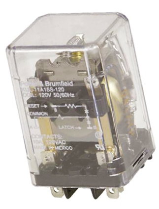 TE Connectivity Plug In Latching Power Relay, 120V ac Coil, 10A Switching Current, DPDT