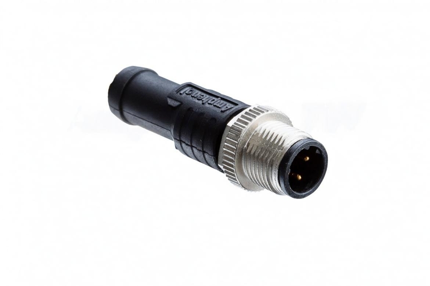 Amphenol Industrial Circular Connector, 5 Contacts, M12 Connector, Plug, Male, IP68