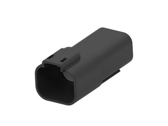 TE Connectivity, Superseal Pro Automotive Connector Plug Black Cable Mount 4 Way, Cable Termination 2356631-3