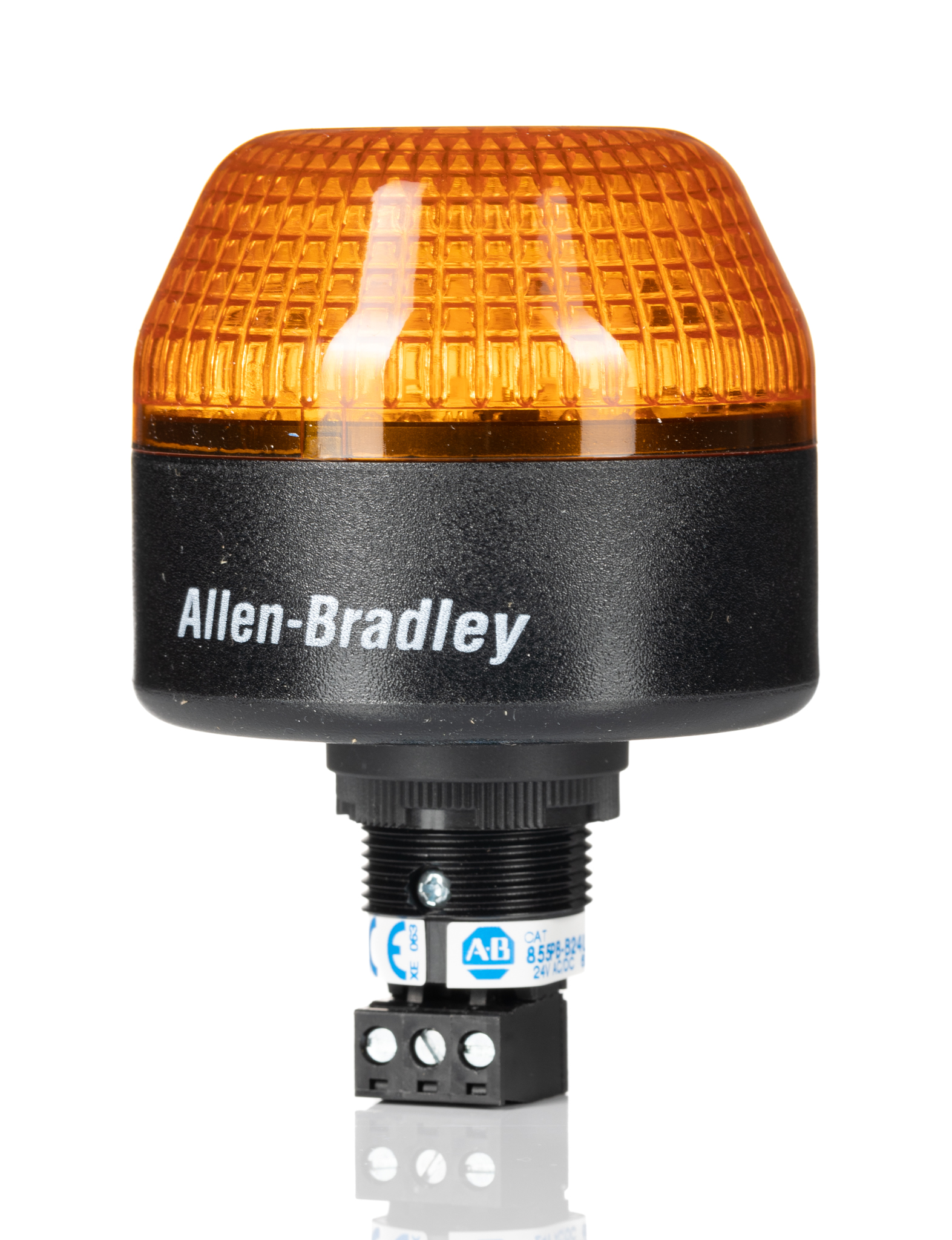 Allen Bradley 855P Series Amber Multiple Effect Beacon, 24 V ac/dc, Panel Mount, LED Bulb