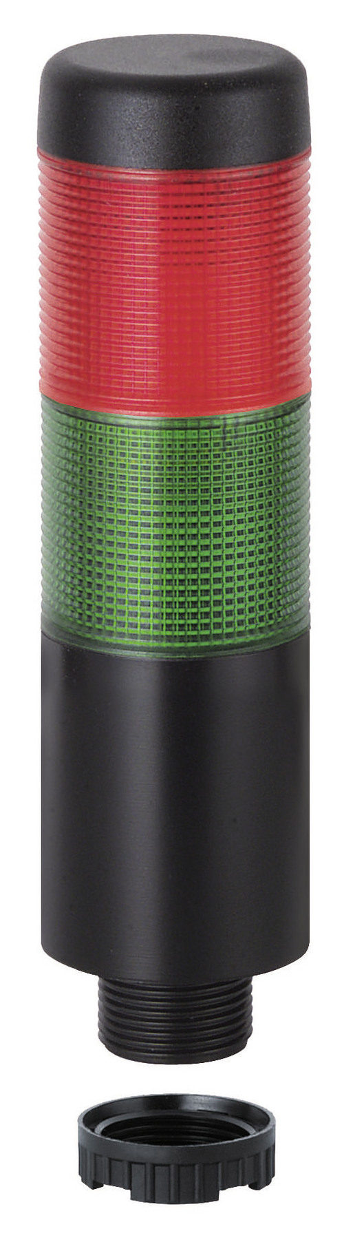 Werma Kompakt 37 Series Red/Green Signal Tower, 2 Lights, 12 V