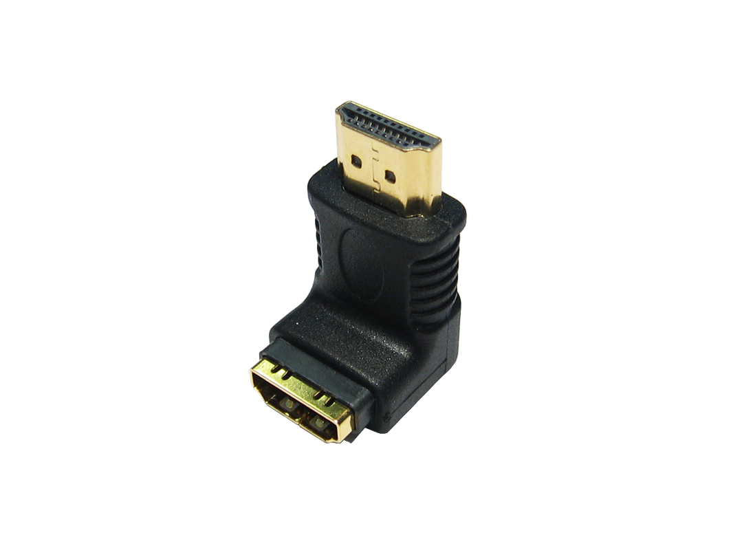 RS PRO Right Angle HDMI Adapter, Male HDMI to Female HDMI