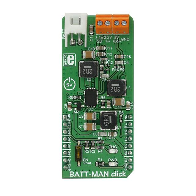 MikroElektronika BATT-MAN Click Battery Charger for LTC3586 for Portable Devices and Application