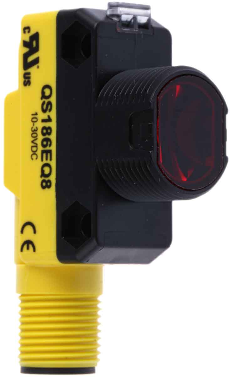 Banner Through Beam Photoelectric Sensor, Barrel Sensor, 20 m Detection Range