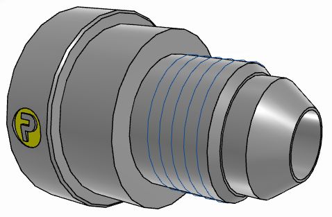 Parker Hydraulic Straight Threaded Reducer UNF 7/8-14 Female to UNF 1/2-20 Male, 10-5TRTXS