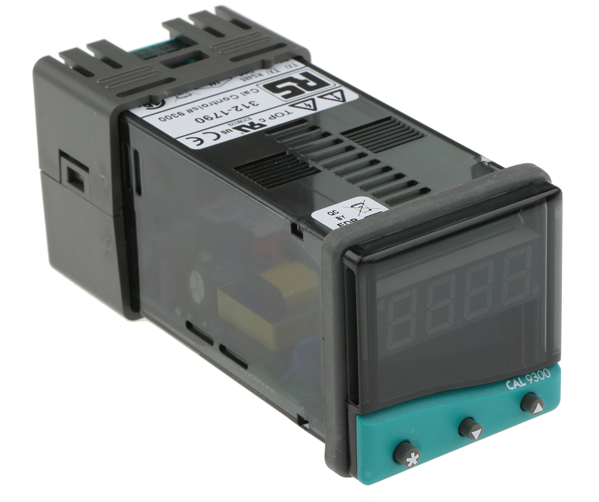 CAL 9300 PID Temperature Controller, 48 x 48 (1/16 DIN)mm, 2 Output Relay, SSD, 100 V ac, 240 V ac Supply Voltage