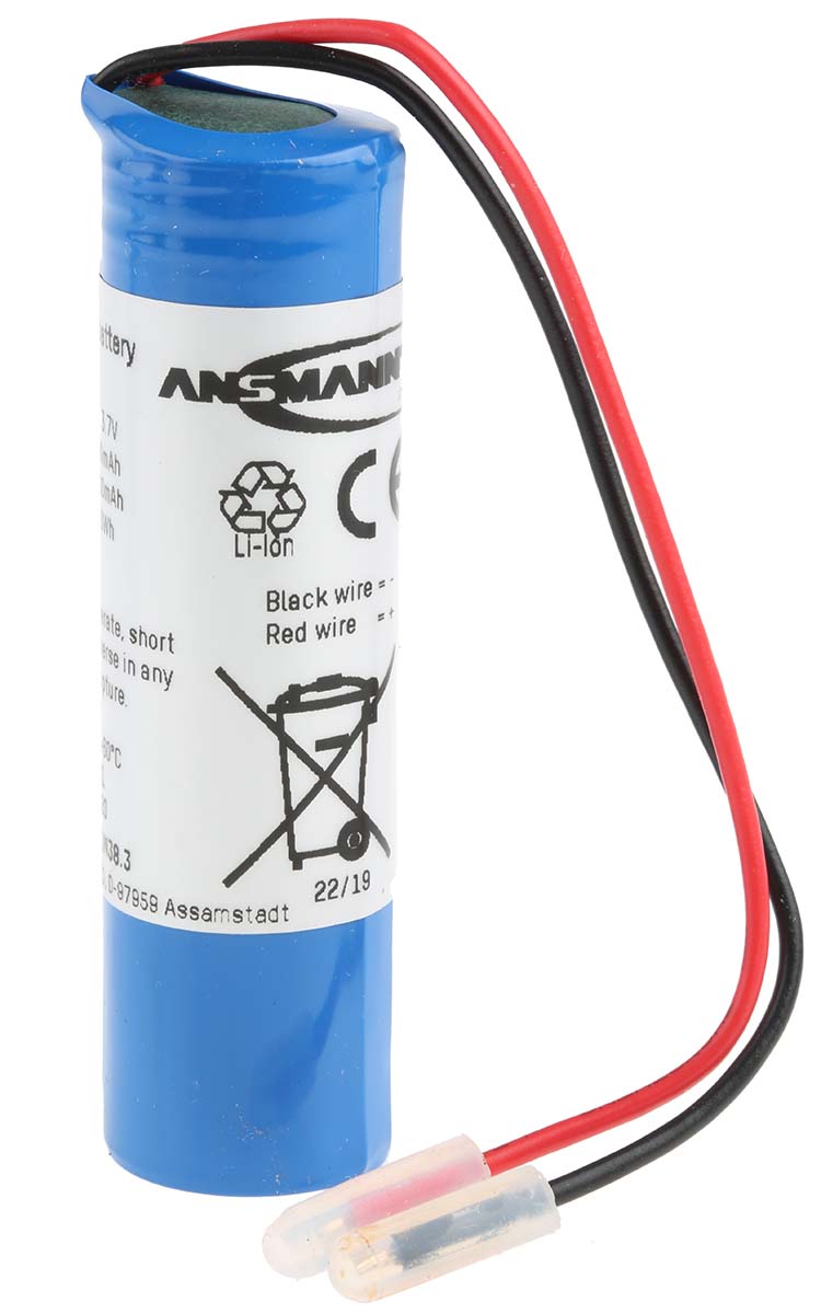 Ansmann 3.6V Lithium-Ion Rechargeable Battery Pack, 2.6Ah - Pack of 1