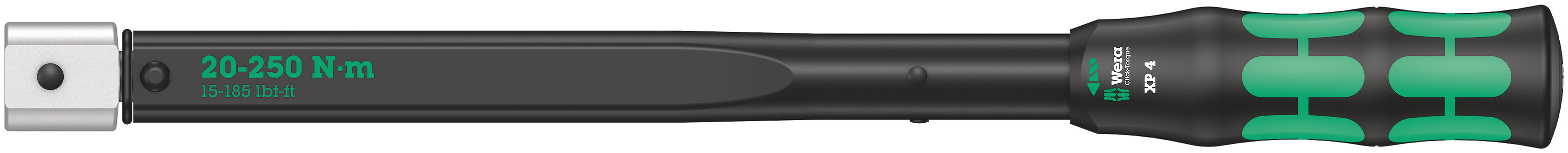 Wera Click-Torque XP 4 Click Torque Wrench, 20 → 250Nm, Square Drive, 14 x 18mm Insert