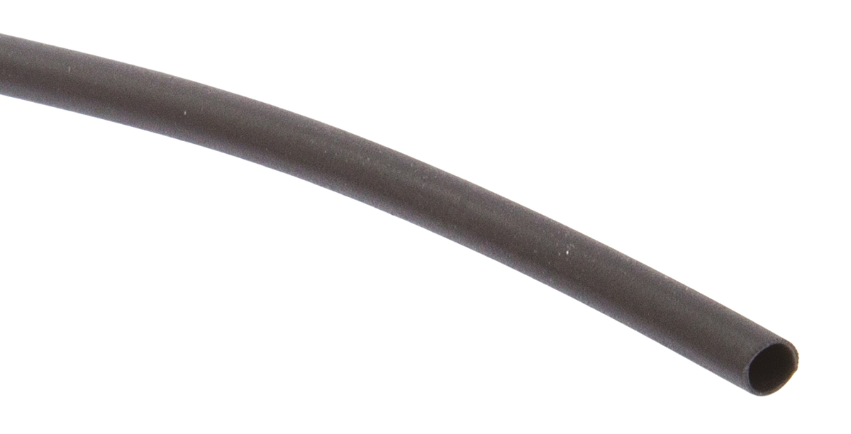 Thomas & Betts Heat Shrink Tubing Kit, Black 2.4mm Sleeve Dia. x 11.5m Length 2:1 Ratio, HSB Series