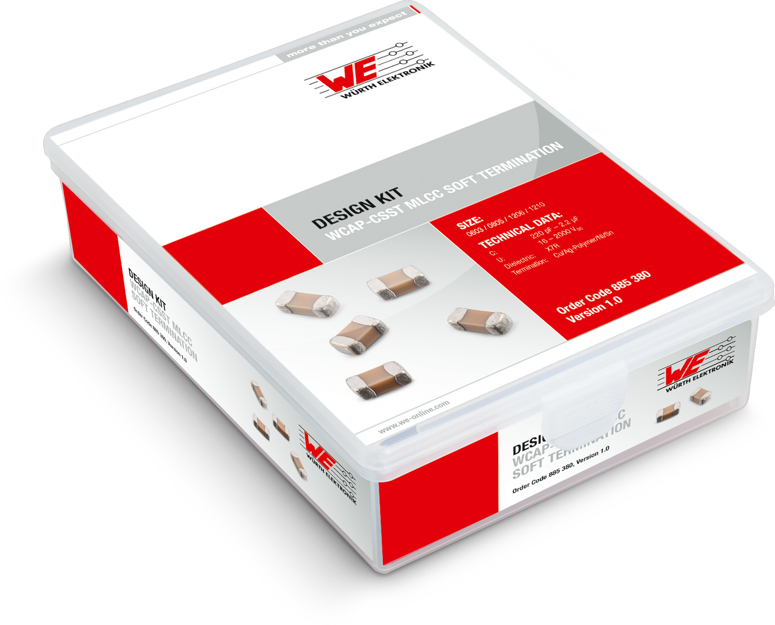 Wurth Elektronik, Surface Mount Ceramic Capacitor Kit 31 pieces