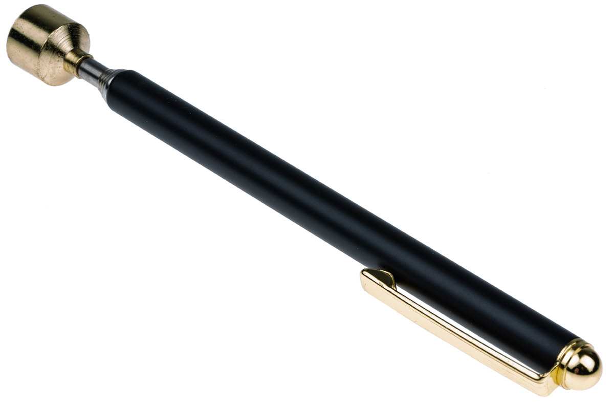 RS PRO 2.5kg Lift Capacity Magnetic, Telescopic Extendable Pick Up Tool, 650 mm Chrome Vanadium Steel