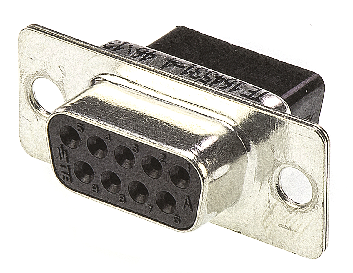 TE Connectivity Amplimite HDP-20 9 Way Cable Mount D-sub Connector Socket
