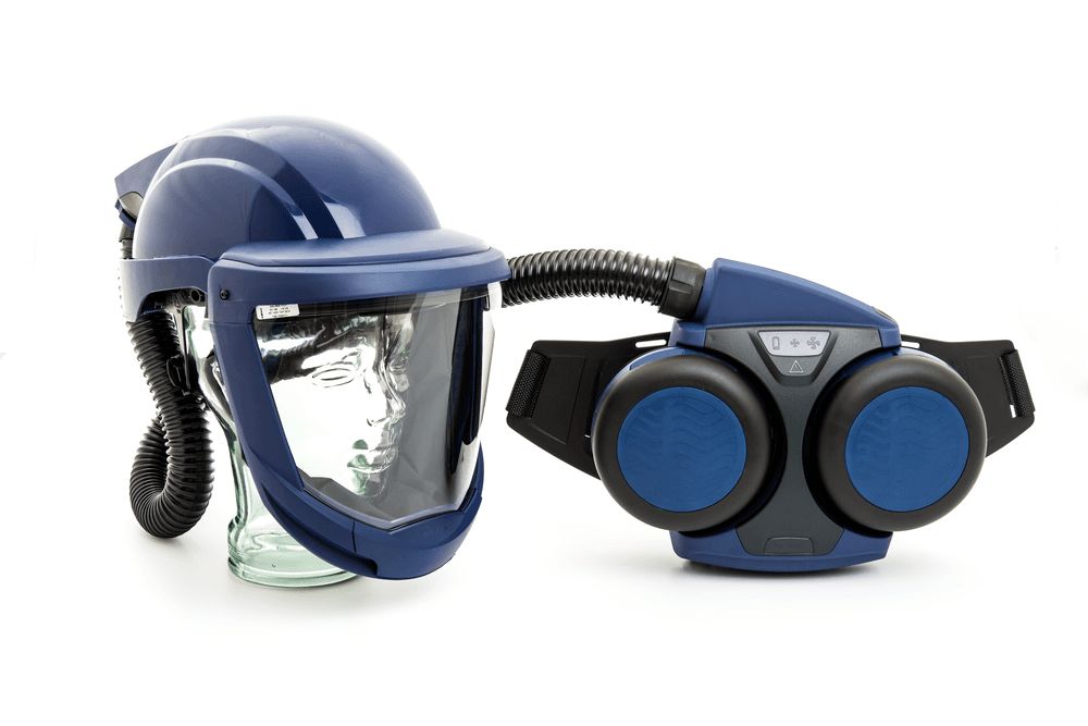 Sundstrom H06 Series Powered Powered Respirator Kit Helmet (without Lens), 2 Filters, EN 12941
