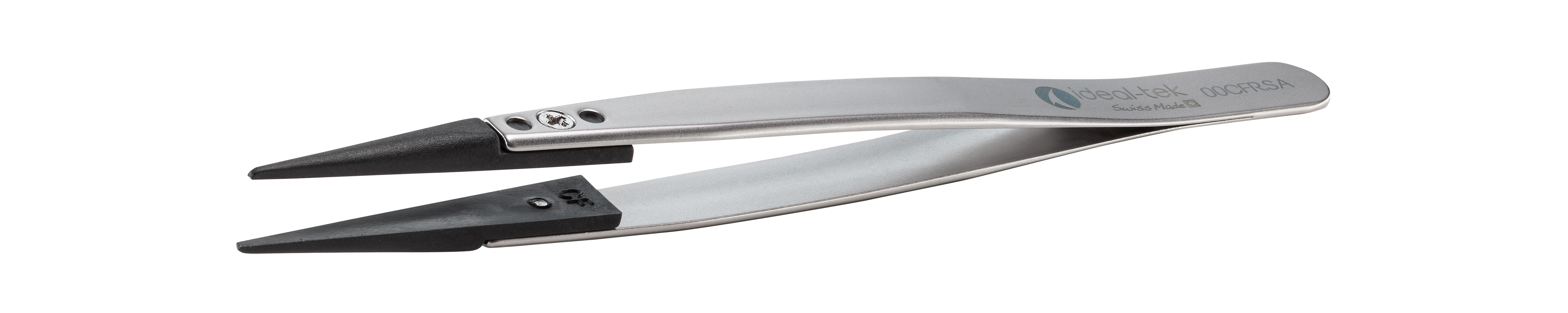 ideal-tek 130 mm, PA66/CF30 (Tip), Stainless Steel (Body), ESD Tweezers