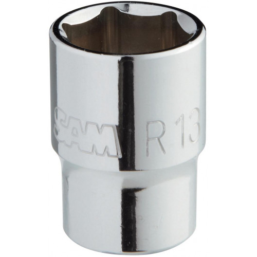 SAM 1/4 in Drive 3.2mm Standard Socket, 6 point, 25 mm Overall Length