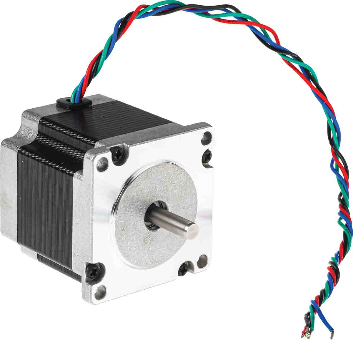 RS PRO Hybrid, Permanent Magnet Stepper Motor, 1.26Nm Torque, 2.5 V, 1.8°, 56.4 x 56.4mm Frame, 6.35mm Shaft