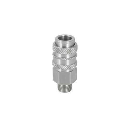 RS PRO Brass Female Pneumatic Quick Connect Coupling, M12 x 1.5 Male Threaded