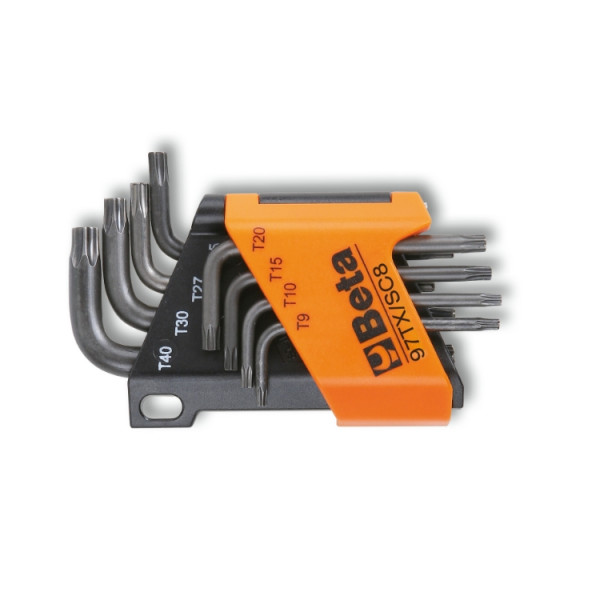 BETA 8-Piece Torx Key Set, 9 → 40 mm Size, Cylindrical Shape
