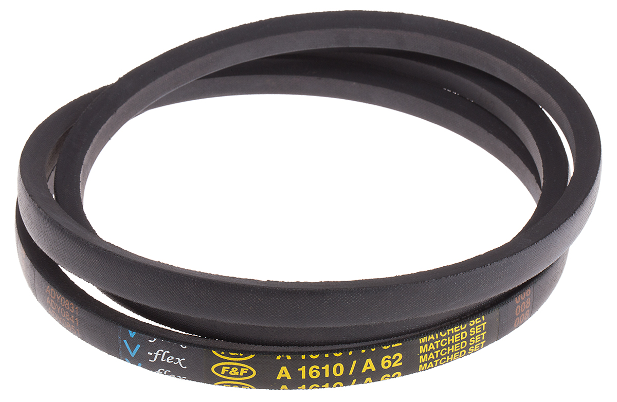 RS PRO Drive Belt, belt section A, 1570mm Length