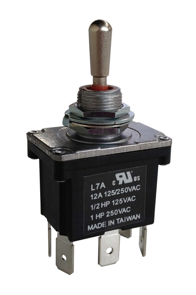 RS PRO Toggle Switch, PCB Mount, (On)-Off-(On), DPDT, Solder Terminal