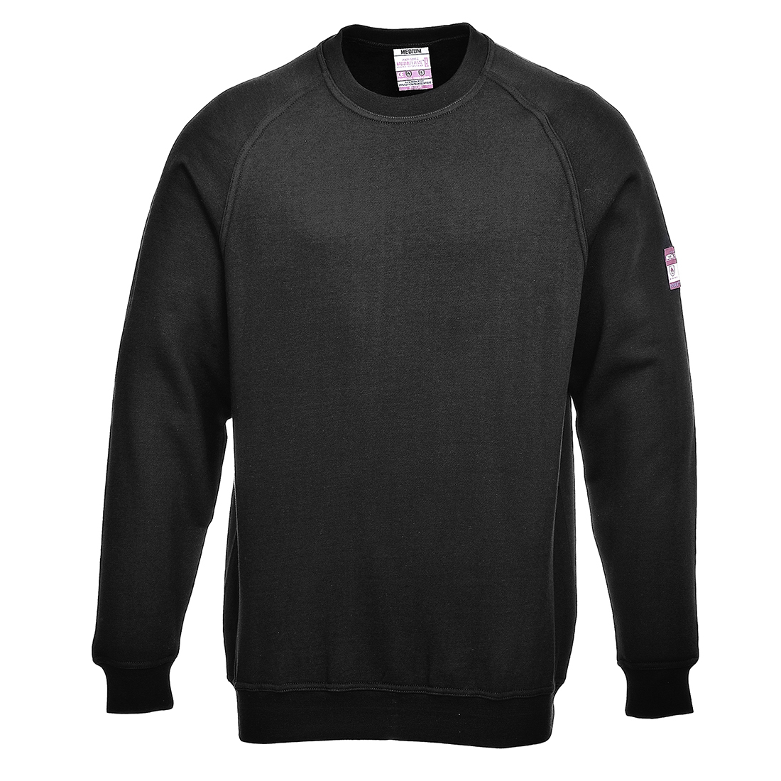 Portwest FR12 Navy 1 % Carbon Fibre, 60 % Modacrylic, Cotton Work Sweatshirt M